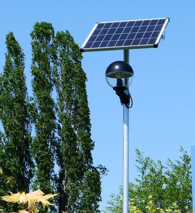 Solar Mastleuchte Globe