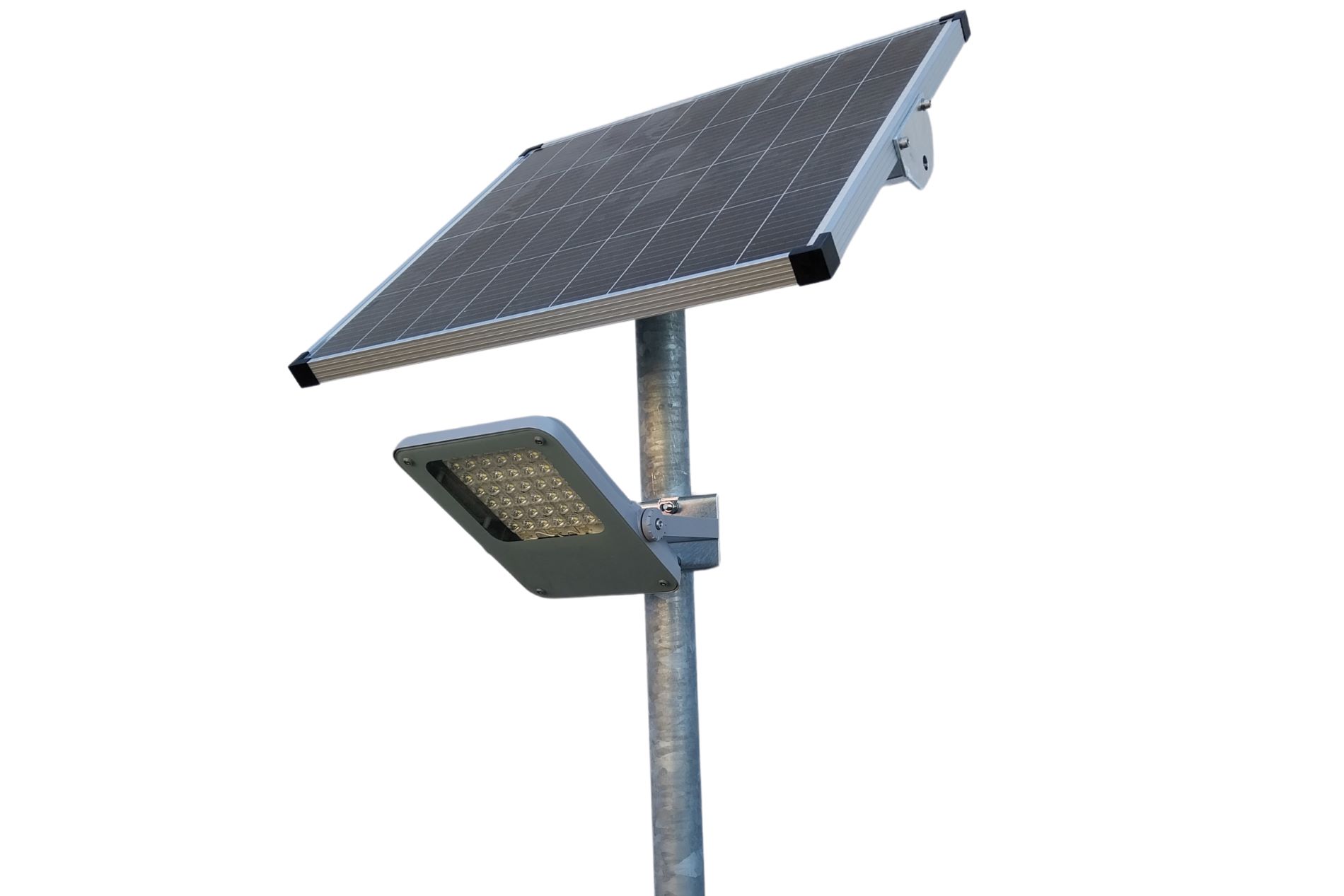 Solar LED Beleuchtungsmast mit Druckknopf 5 Meter 70W (600W)