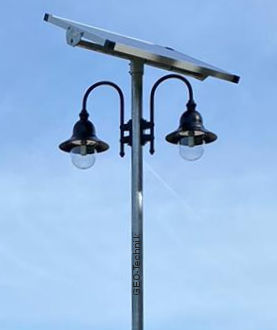 Solar Mastlaterne Moritz Doppelt
